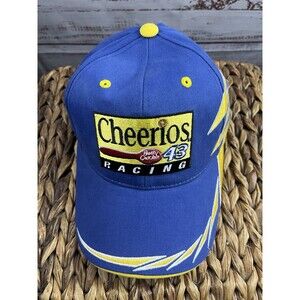 Vintage Cheerios Racing Hat Cap Men’s Blue Yellow #43 Embroidered NASCAR NEW